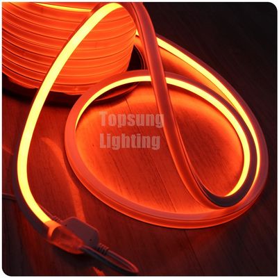 AC 220V orange square led neon flexible light 220v 16x16mm for shop decoration