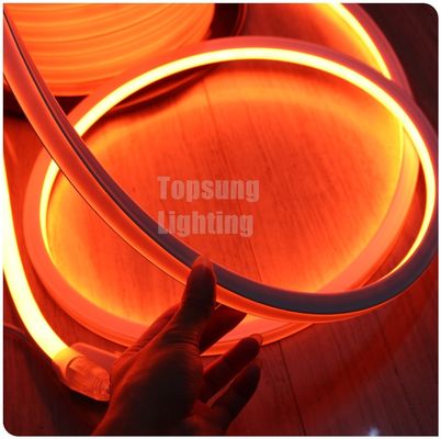 AC 220V orange square led neon flexible light 220v 16x16mm for shop decoration