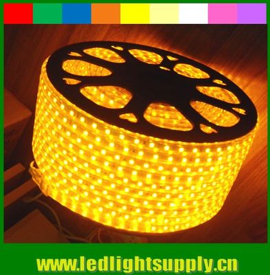 5050 AC strip lights 220V yellow emitting 60LED/M