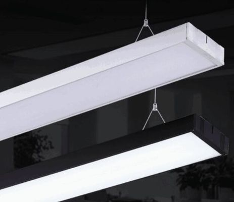 Energy-Saving Square Tube LED Office Lights Ceiling-Mounted Linear Hanging Lights with Insect-Proof Feature