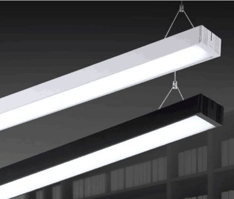 Energy-Saving Square Tube LED Office Lights Ceiling-Mounted Linear Hanging Lights with Insect-Proof Feature