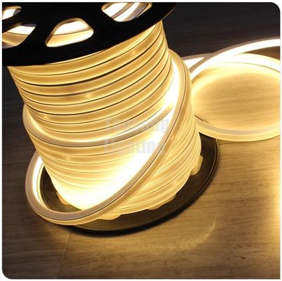 24v square warm white color decoration ip67 pvc led neon  light 16x16mm flat surface