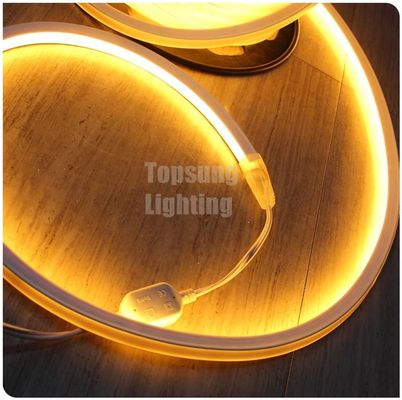 24v square warm white color decoration ip67 pvc led neon  light 16x16mm flat surface