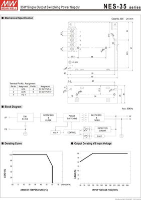 New arrival meanwell  NES-35-12 12V 3A meanwell 12V 36w Single Output Switching Power Supply