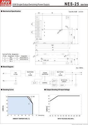 High quality MEAN WELL original NES-25-24 24V 1.1A meanwell NES-25 24V 26.4W Single Output Switching Power Supply