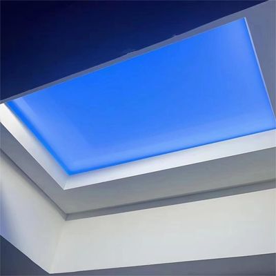 600x600mm led sky light stretch ceiling film sky light roofing window 24 hours sunshine changing setting panels