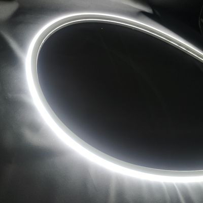 White pure silicone neon light 15mm 12v flex bendable dome neon rope lights