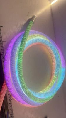 360 degree led neon flex 23mm 90 degree cable woven rgbic addressable neon led 25m custom neon light
