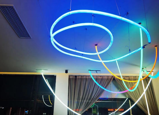 30mm multi color changing flexible 360 round ip68 neon landscape 24v rgbic neon tube lightings