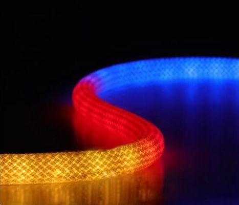 12v amazing woven cover rgbw 360 degree flexible soft tube pixel rgbic neon nen strips ribbon lightings