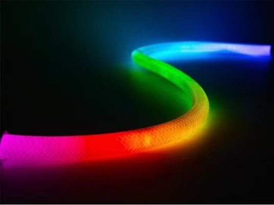 12v amazing woven cover rgbw 360 degree flexible soft tube pixel rgbic neon nen strips ribbon lightings