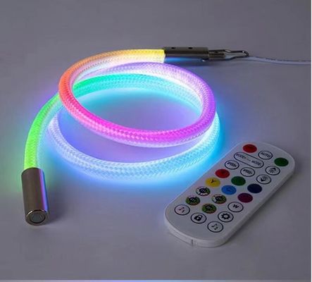 Rgbww woven cover 360 degree flexible soft tube pixel 20mm style promotional oem flexible neon light strip