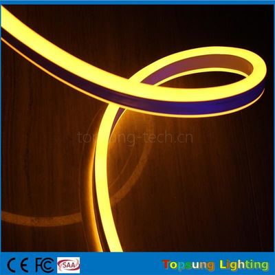 hot sale 12V double side emitting yellow led neon flexible strip for outdoor