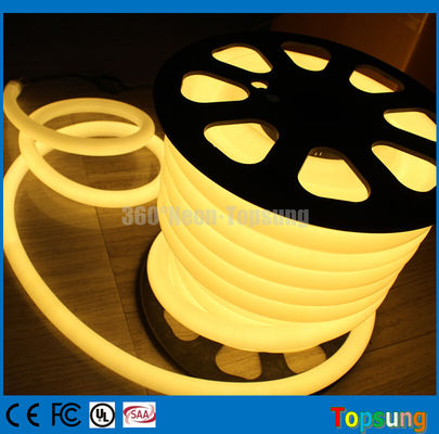 25meter spool 12V DC 360 degree round warm white led flex neon lights for letter