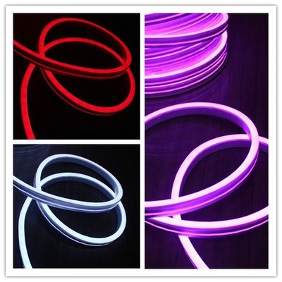 Ultra thin 11x19mm flexible led neon strip light flat emitting side view Neonflex