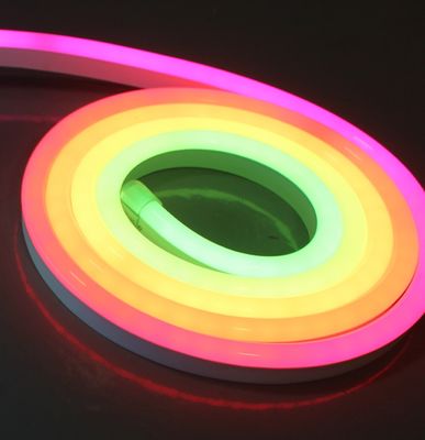 50m spool Topsung Lighting led neon strip flexible light 24v rgb digital neon 10x20mm ultra thin pixel neonflex