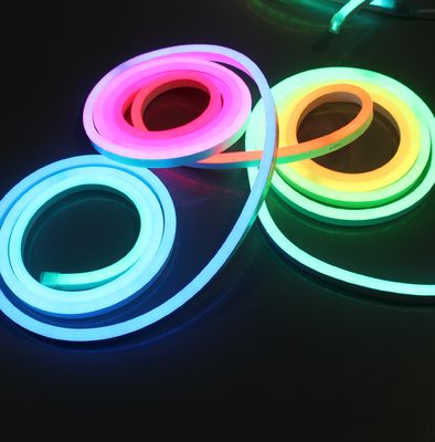 50m spool Topsung Lighting led neon strip flexible light 24v rgb digital neon 10x20mm ultra thin pixel neonflex