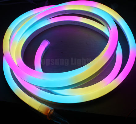 dmx SPI digital RGB 11x19mm flat led neon 12v addressable neon strips 24v 10pixel/m