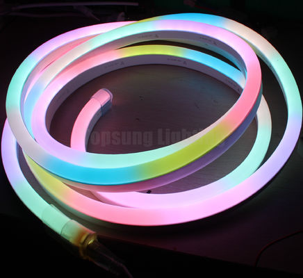 dmx SPI digital RGB 11x19mm flat led neon 12v addressable neon strips 24v 10pixel/m