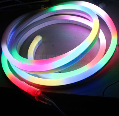 RGB digital dmx neon strip light dmx pixel neon rope 11*19mm flat 24v chasing strips