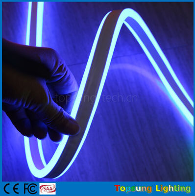 Double-sided neon flex light 8*18mm mini size LED neonflex strip ribbon 24v blue color