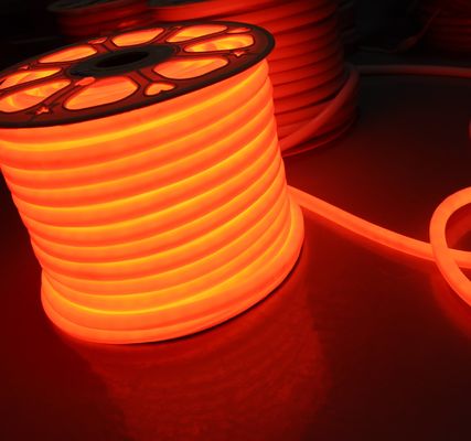 24v orange led neon flexible tube soft 360 led neo neon flex strip waterproof outdoor rope 2835 smd