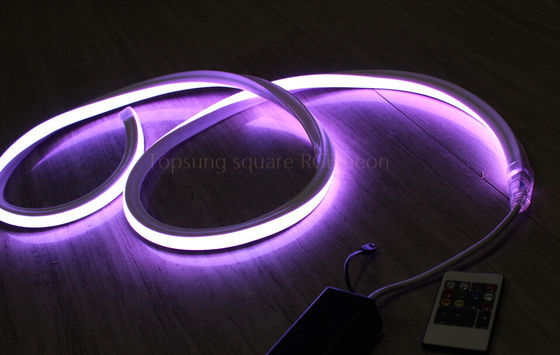 square LED Strip RGB Neon Flex Rope Light Waterproof 220V Flexible Outdoor Lighting