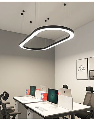 Dimmable LED Linear Light Seamless Connection Suspended Light Dimmable Hanging Ceiling Shop Linear Light