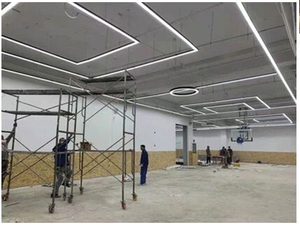 24 Inch LED Batten Linear Light Fixtures Surface-Mounted Dimmable 0/1-10V Ceiling-Mounted Modern Linear Lighting