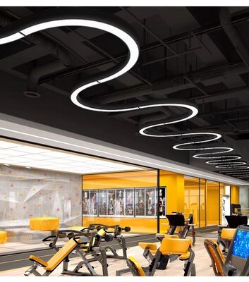 Dimmable LED Linear Light Seamless Connection Suspended Light Dimmable Hanging Ceiling Shop Linear Light