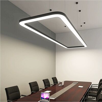 Energy-Saving Square Tube LED Office Lights Ceiling-Mounted Linear Hanging Lights with Insect-Proof Feature