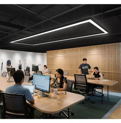 Energy-Saving Square Tube LED Office Lights Ceiling-Mounted Linear Hanging Lights with Insect-Proof Feature