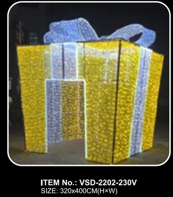 large 3d led motif light ip65 rated for mall display and outdoor christmas yard decorations
