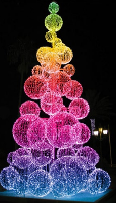 event giant programmable rgb color change christmas outdoor street decoration led 3d arch motif lights time tunnel lighting