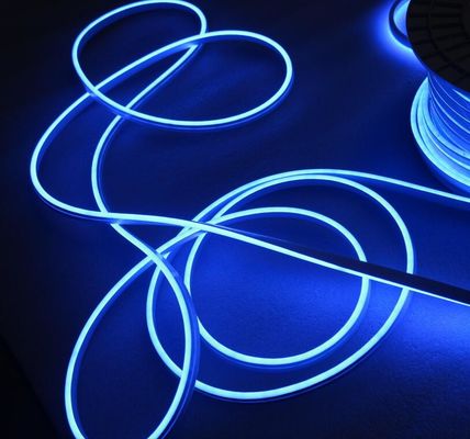 6mm blue LED Neon Rope Light Flex Waterproof Holiday Party Xmas Tree Home Decor 110V/220V blue neon strips