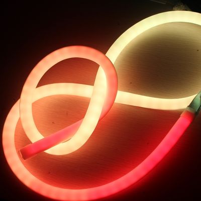 24v pretty pixel chasing led neon rgb 360 degree soft ribbon tube silicone material