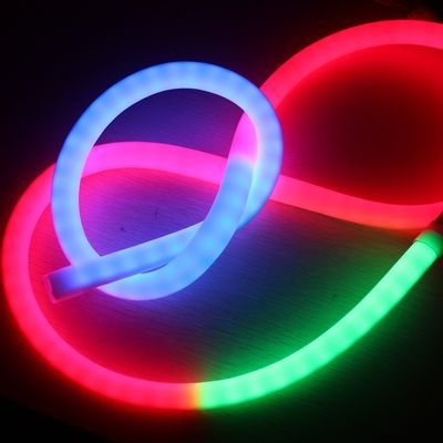 High quality DMX RGB Flexible LED Neon Pixel Dream Color light tube 360 degree round strip