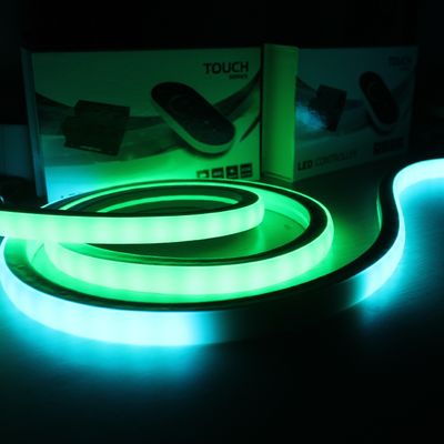 Decorative Waterproof 24V Flexible RGB LED Strip Neon Tube Flex Rope Light square 17x17mm