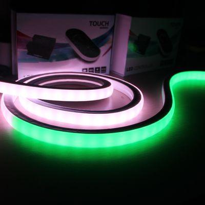 24v pretty top view pixel led neon flex strip lights 5050 rgb smd chasing neon-lite square