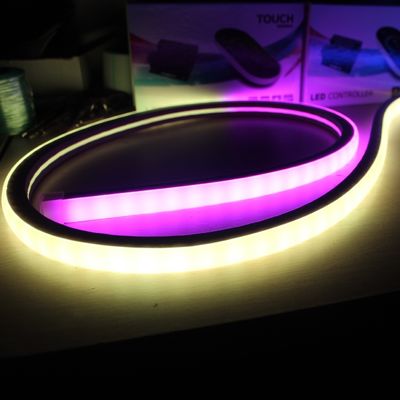 Color changing 5050 waterproof dmx 24v 12v digital RGB led neon flex square 17x17mm pixel strips