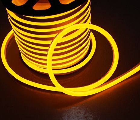 High Brightness SMD2835 IP68 yellow led neon flex strip rope light 110v