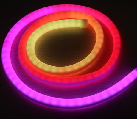 Programmable Digital 360 Degree Round 12V Flexy Led Neon tube strips flexible