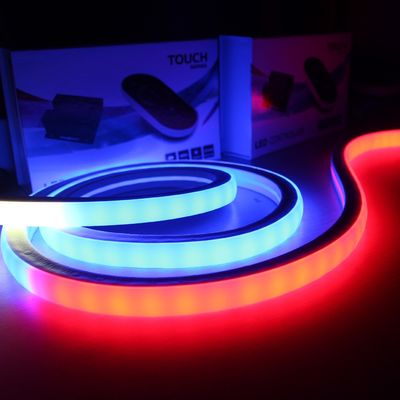 50m 24v silicone 5050smd 60leds/m digital rgb led neon flexible strips square 17x17mm