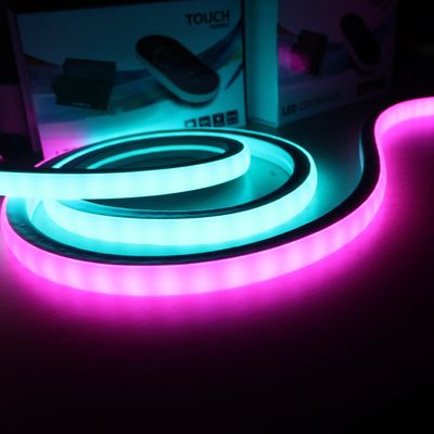 RGB color changing SMD5050 70leds/m Square Flexible Led Neon Rope Light 18x18mm