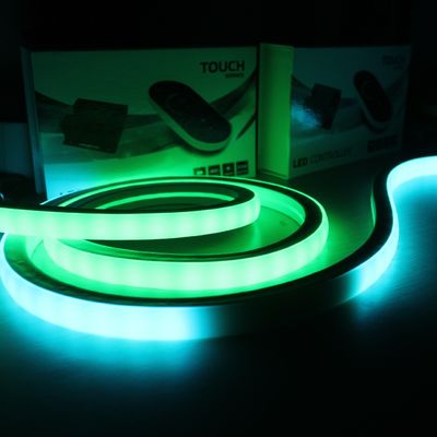RGB color changing SMD5050 70leds/m Square Flexible Led Neon Rope Light 18x18mm