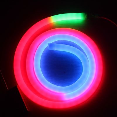 Rgb Pixel LED Neon digital 360 Degree Neon Flex tube P943 DMX strips 18mm dia