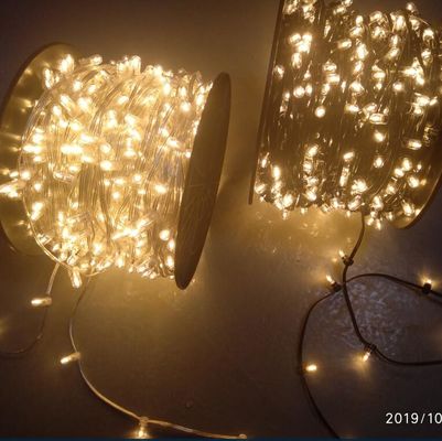 100m xmas garland party led leaf string lights clip strip warm white 12v 333 led outdoor decoration