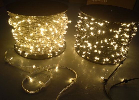 IP65 warm white PVC crystal Wire DC 12V clip light fairy light string 100m/roll Christmas bulbs