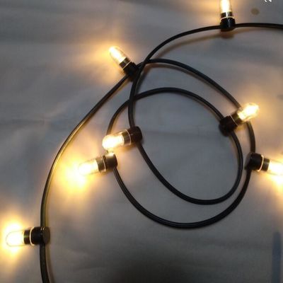 IP 65 warm white PVC crystal Wire DC 12V clip light/ 666leds fairy light string 100m/roll led bud lights