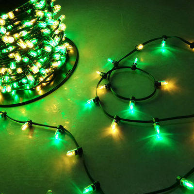 50M/roll custom IP65 flashing led clip on light for AU 666 led airy strings 12v green white ribbon